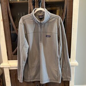 Patagonia Light Gray Half-Zip Fleece